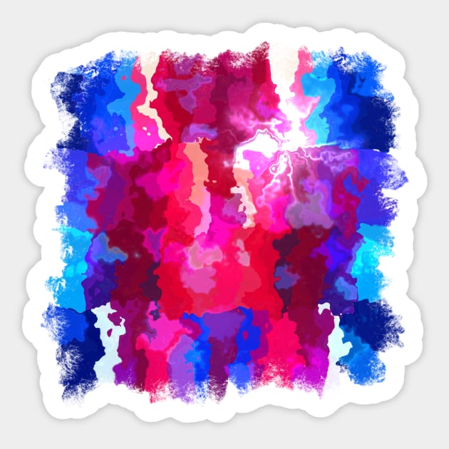 Abstract Color Splash Sticker by OneLook